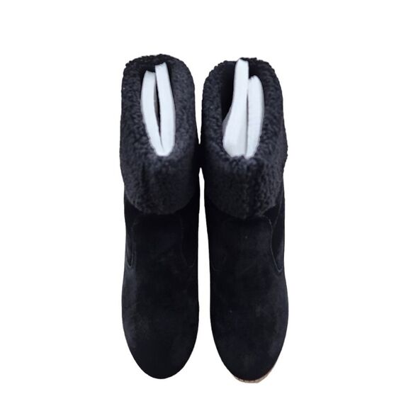 Kensie Women's Holliston Suede Cold Weather Wedge Boots - 10 - Picture 4 of 9